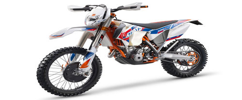KTM 350 EXC-F Six Day Slant Front View Full Image