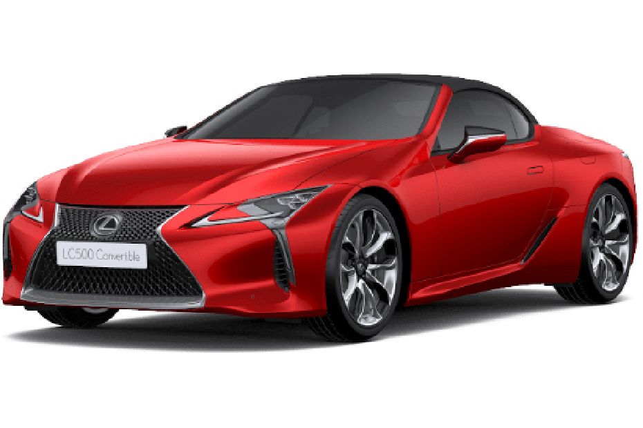 Lexus LC Convertible Radiant Red Contrast Layering