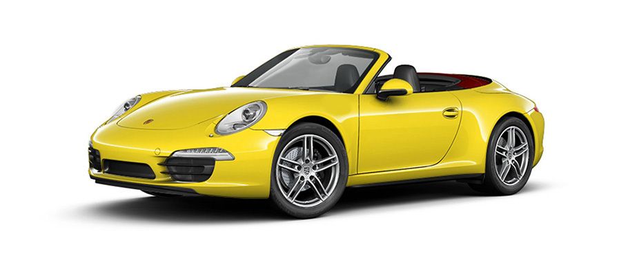 Porsche 911 Carrera 4 Cabriolet Racing Yellow