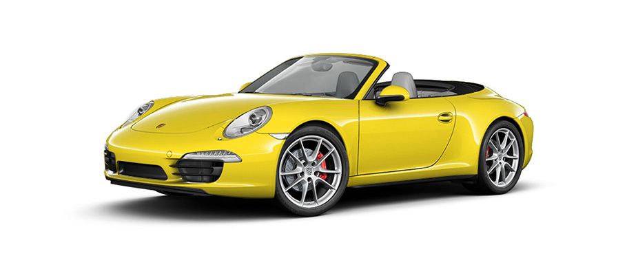 Porsche 911 Carrera 4S Cabriolet Racing Yellow