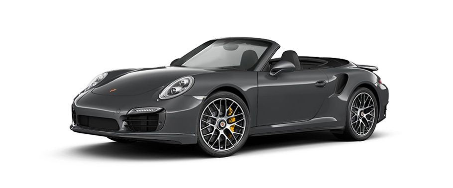 Porsche 911 Turbo S cabriolet Agate Grey Metallic