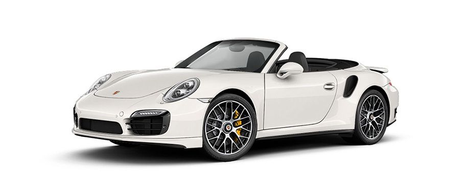 Porsche 911 Turbo S cabriolet Carrara White Metallic