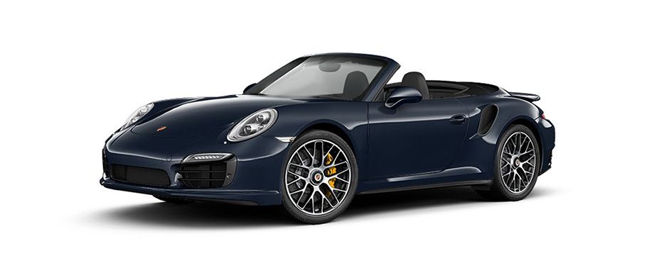 Porsche 911 Turbo S cabriolet Dark Blue Metallic