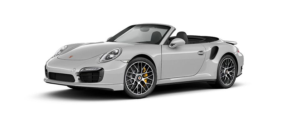 Porsche 911 Turbo S cabriolet Gt Silver Metallic