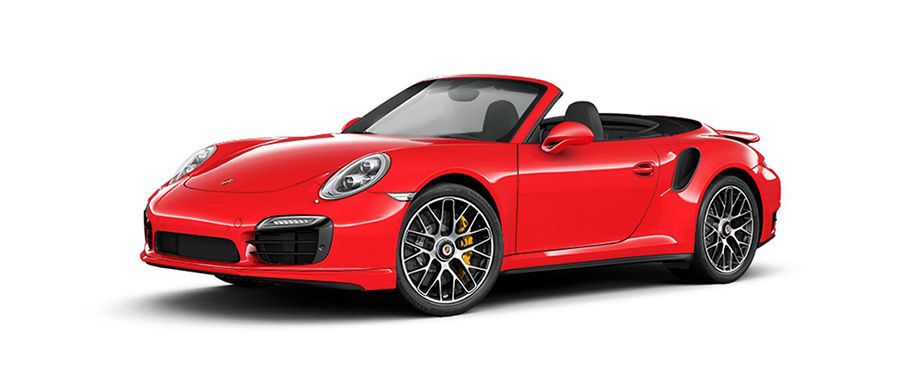 Porsche 911 Turbo S cabriolet Guards Red