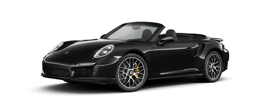 Porsche 911 Turbo S cabriolet Jet Black Metallic