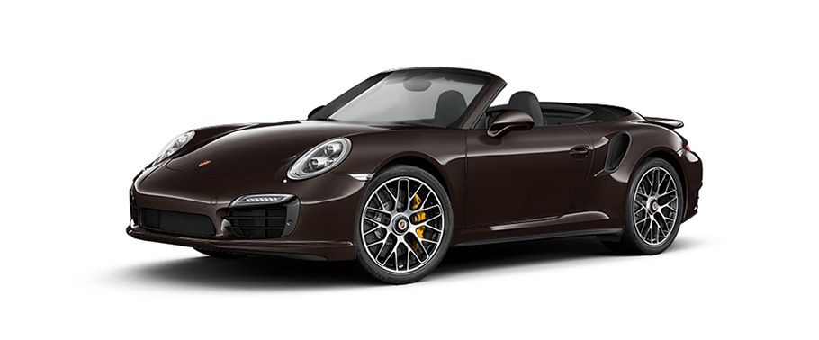 Porsche 911 Turbo S cabriolet Mahogany Metallic