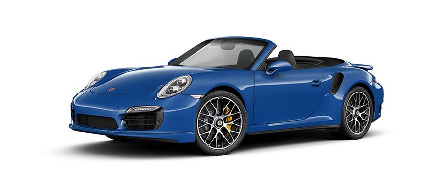 Porsche 911 Turbo S cabriolet Sapphire Blue Metallic
