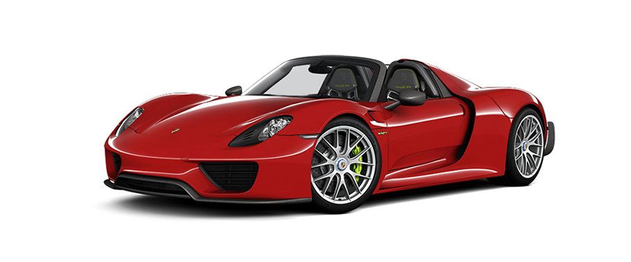 Porsche 918 Spyder Weissach Package Guards Red
