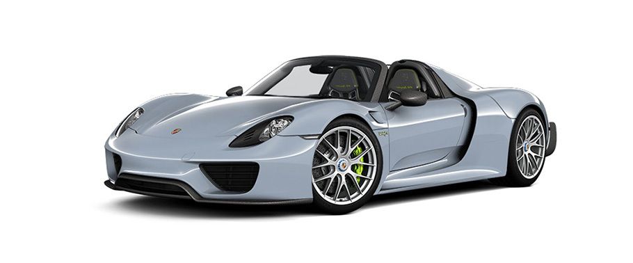 Porsche 918 Spyder Weissach Package Liquid Metal Chrome Blue