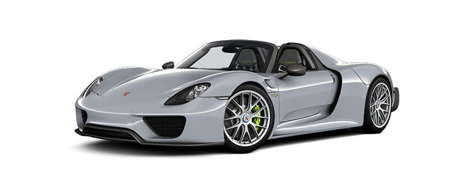Porsche 918 Spyder Weissach Package Liquid Metal Silver