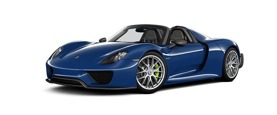 Porsche 918 Spyder Weissach Package Sapphire Blue Metallic