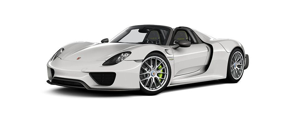 Porsche 918 Spyder Weissach Package White