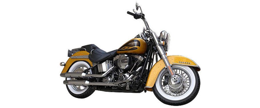 Harley-Davidson Softail Deluxe Yellow Harley-Davidson Softail Deluxe Yellow