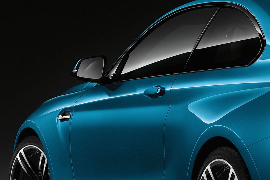 BMW M2 Coupe Competition Drivers Side Mirror Rear Angle