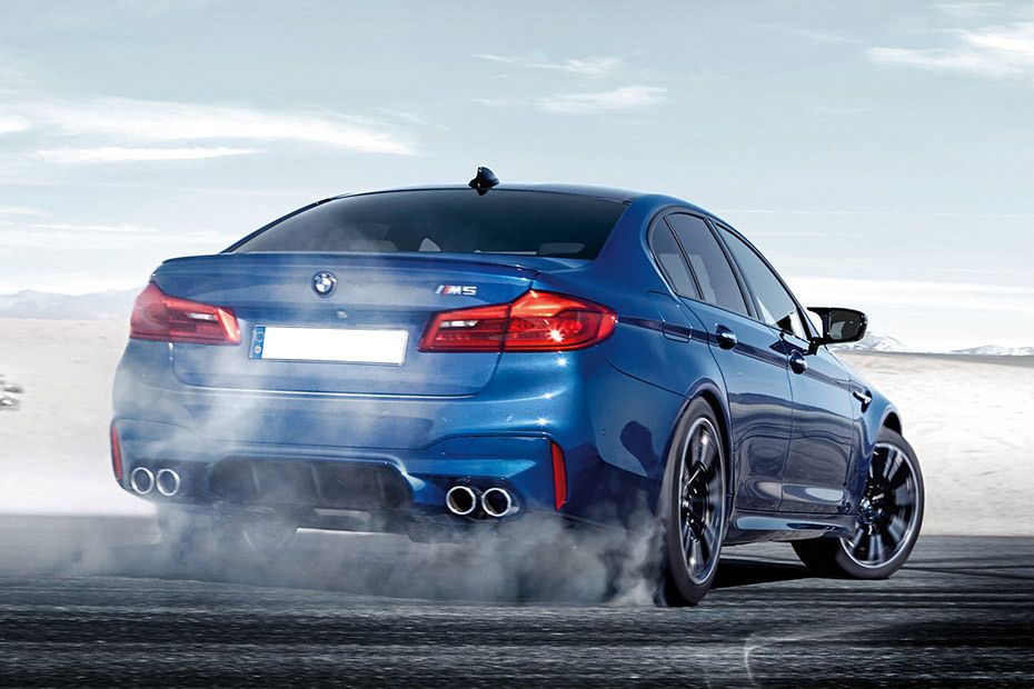 BMW M5 Sedan Competition Rear Angle View BMW M5 Sedan Competition Rear Angle View
