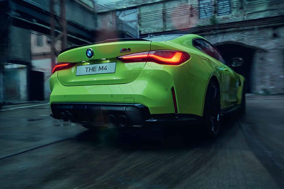 BMW M4 Coupe Competition Rear Angle View