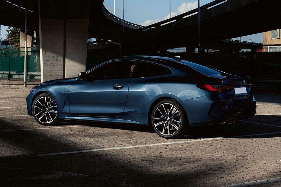 BMW 4 Series Coupe Rear Cross Side View