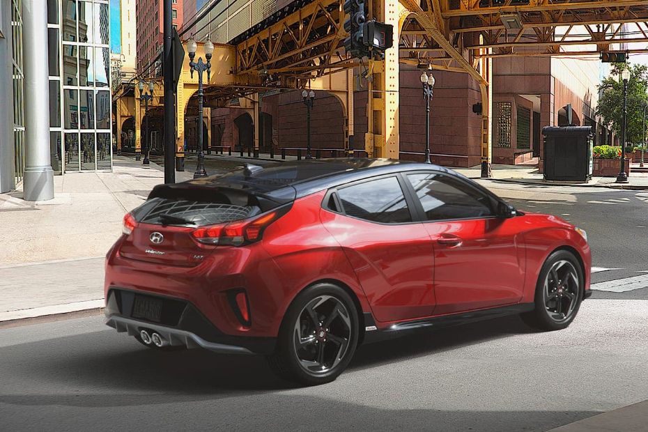 Hyundai Veloster Rear Angle View Hyundai Veloster Rear Angle View