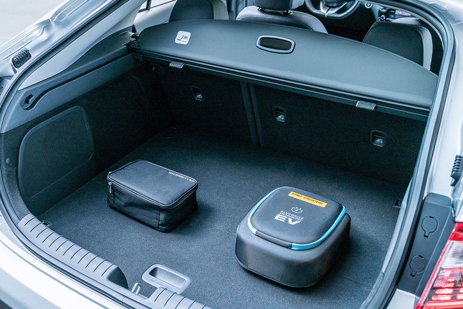 Hyundai Ioniq EV Trunk Open Closer View Trunk Open Closer View of Ioniq EV