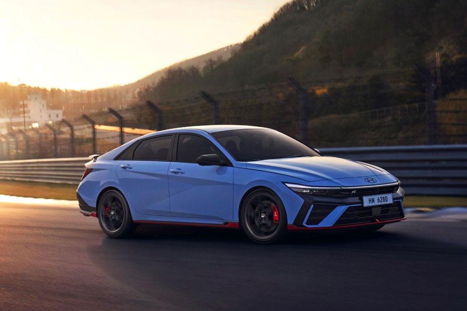 Hyundai Elantra N Front Cross Side View Hyundai Elantra N Front Cross Side View