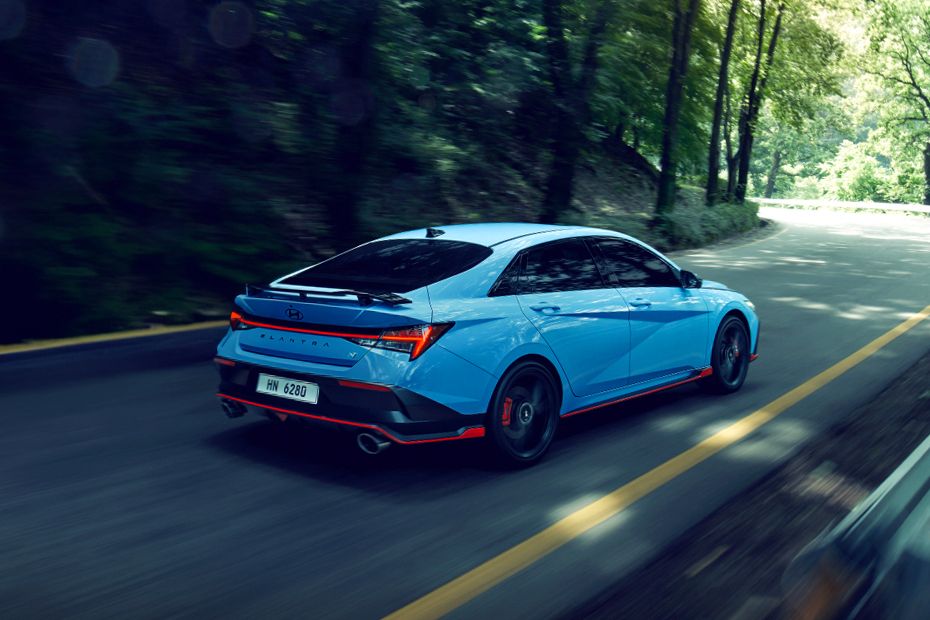 Elantra N Rear angle view Elantra N Rear angle view