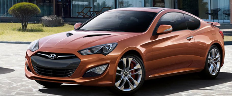 Hyundai Genesis Coupe Front Angle High View