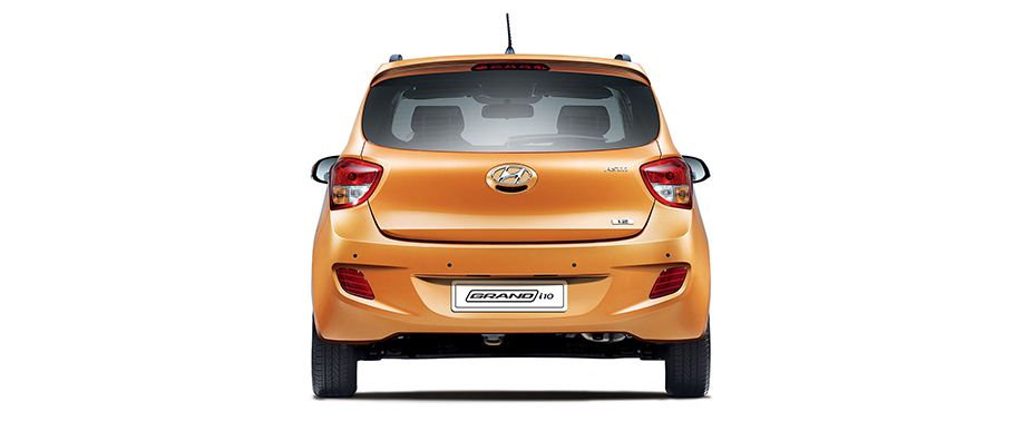 Full Rear View of Hyundai Grand i10