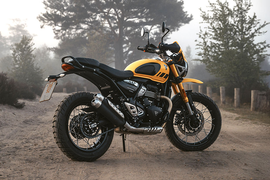 Triumph Scrambler 400 XC Back Side View
