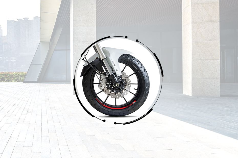 Benelli 302S Front Tyre View