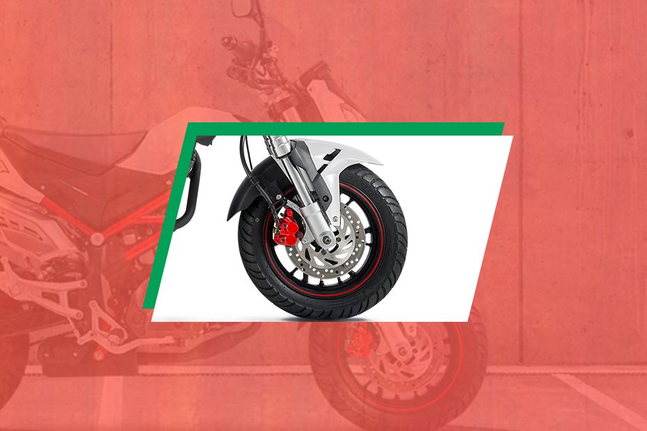 Benelli TNT135 Front Tyre View