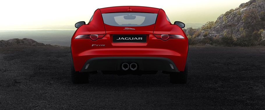 Full Rear View of Jaguar F-Type Coupe S Full Rear View of Jaguar F-Type Coupe S