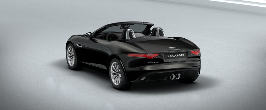 Rear Cross Side View of Jaguar F-Type Convertible S