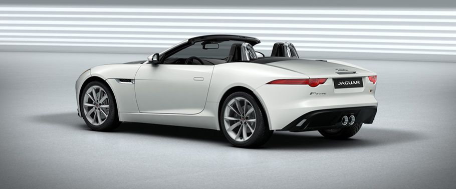 Jaguar F-Type Convertible S-AWD Rear Cross Side View Jaguar F-Type Convertible S-AWD Rear Cross Side View
