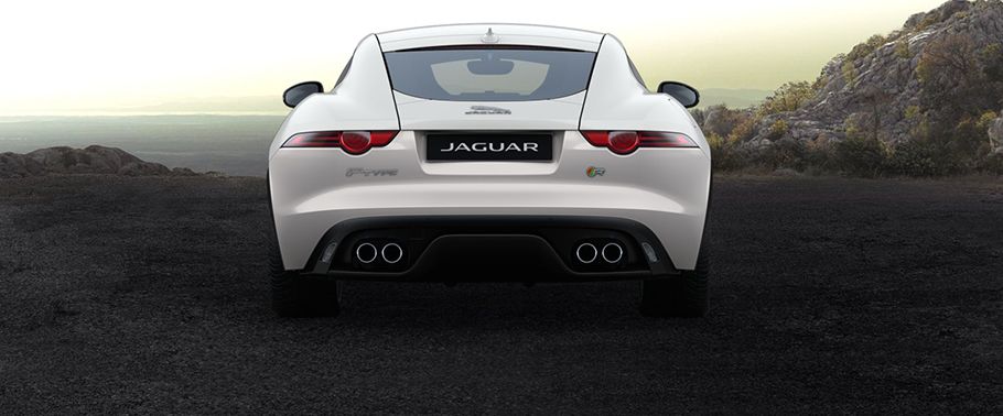 Full Rear View of Jaguar F-Type Coupe R Full Rear View of Jaguar F-Type Coupe R