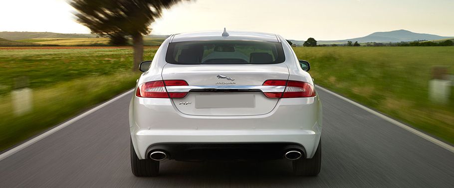 Full Rear View of Jaguar XF Premium Luxury Full Rear View of Jaguar XF Premium Luxury
