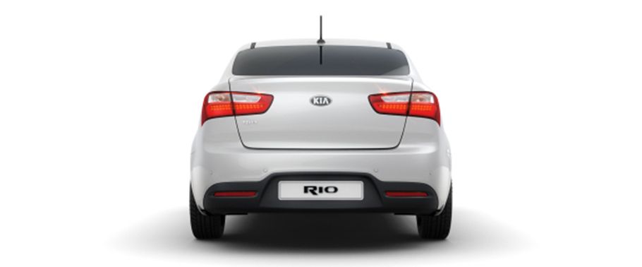 Full Rear View of Kia Rio (2006-2018)