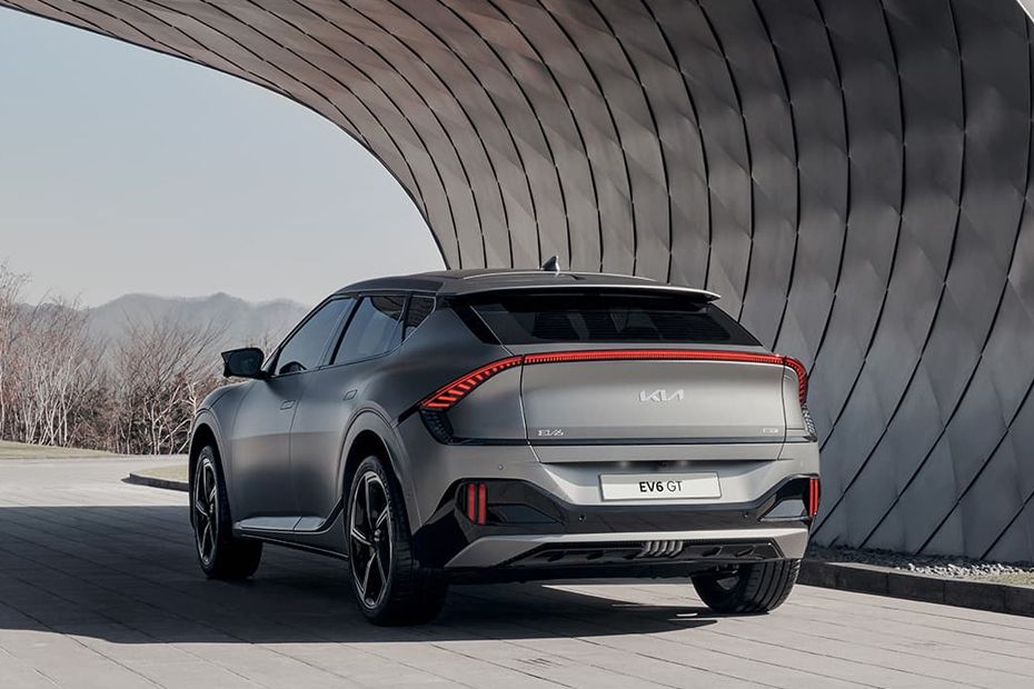 Rear Cross View of Kia EV6 Rear Cross View of Kia EV6