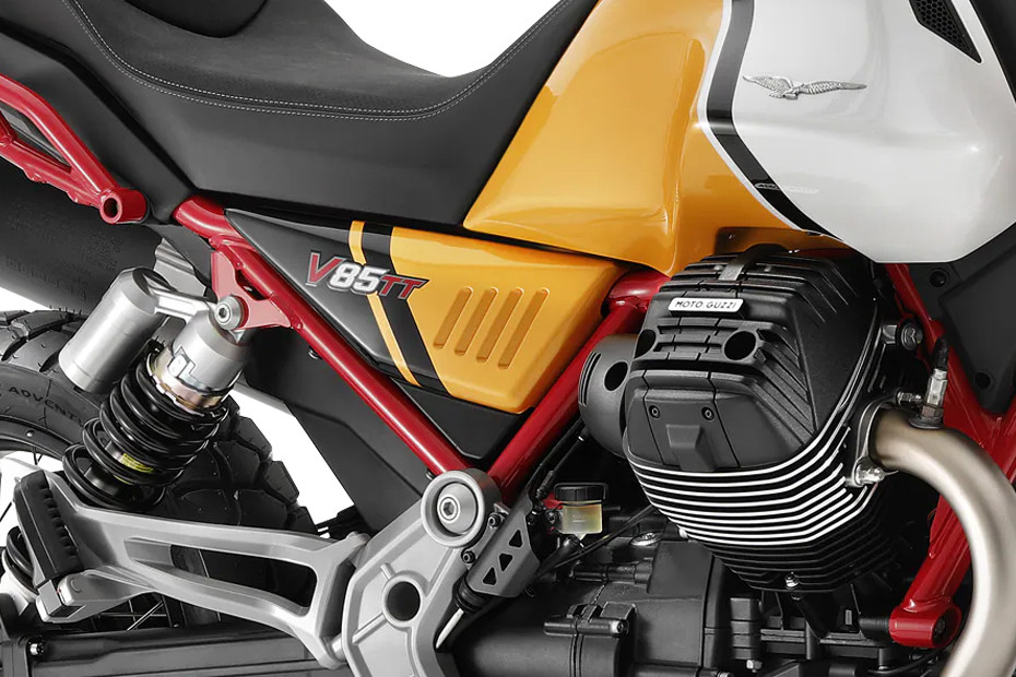 Moto Guzzi V85 TT Engine View