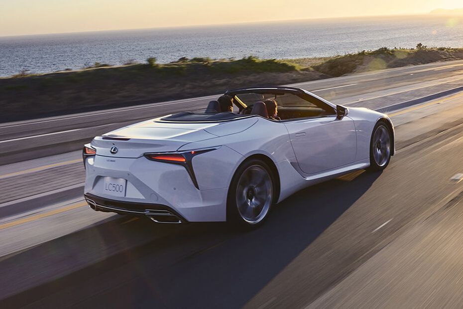 Lexus LC Convertible Rear Angle View