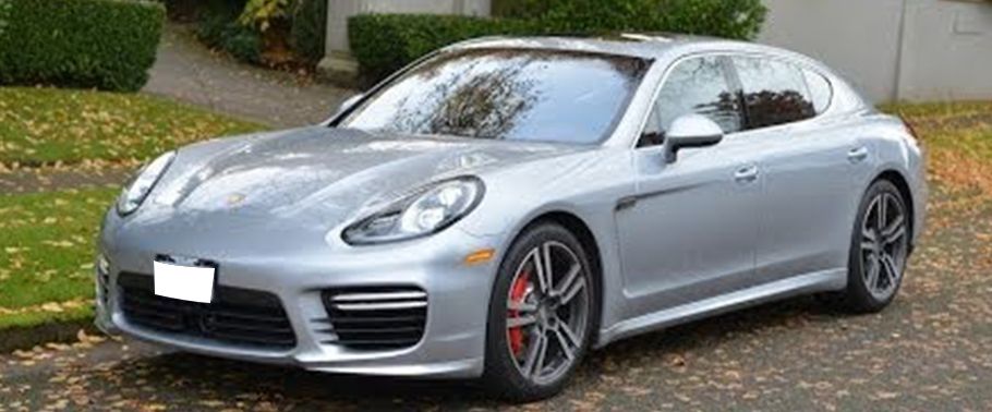 Porsche Panamera Turbo Executive Front Side View