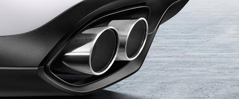 Exhaust Pipe of Porsche Cayenne S E-Hybrid