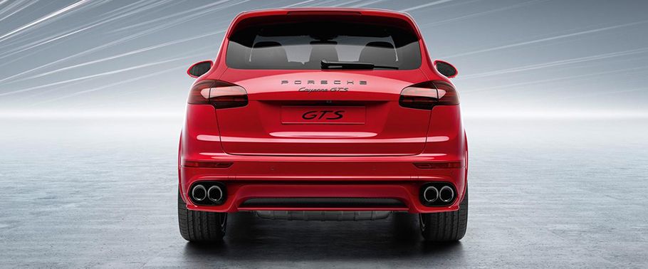 Full Rear View of Porsche Cayenne GTS