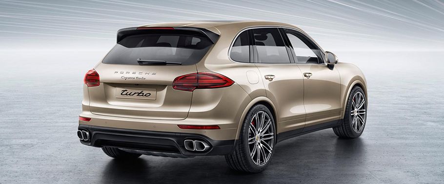 Cayenne Turbo Rear angle view