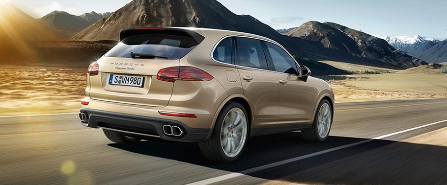 Cayenne Turbo Rear Medium Side View