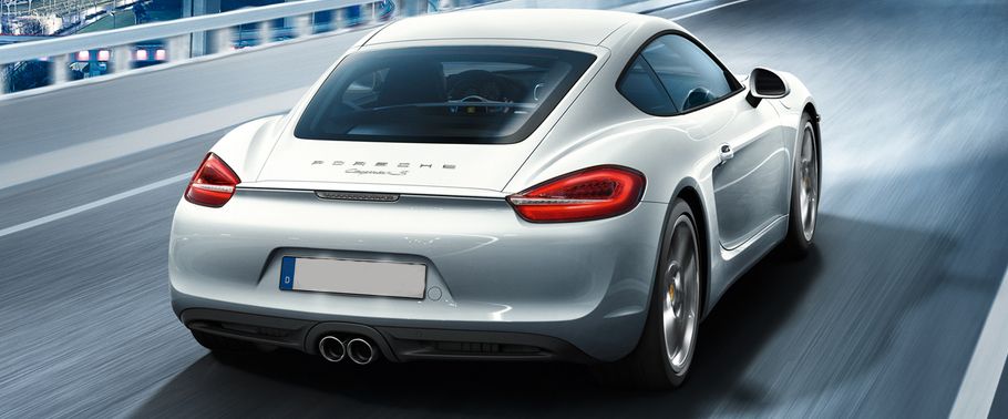 Porsche Cayman S Rear Angle View Porsche Cayman S Rear Angle View