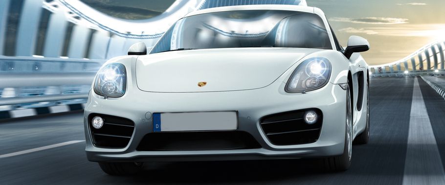 Porsche Cayman S Tilted Front View Porsche Cayman S Tilted Front View