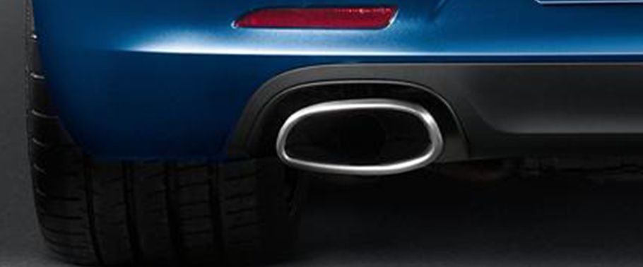 Exhaust Pipe of Porsche 911 Carrera S