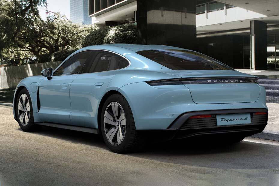 Rear Medium View of Porsche Taycan Rear Medium View of Porsche Taycan