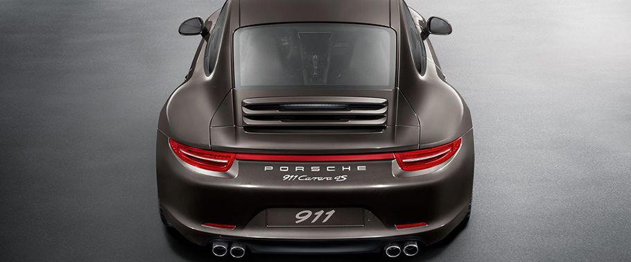 Porsche 911 Carrera 4S Full Rear View Full Rear View of Porsche 911 Carrera 4S